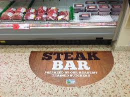 Steak Bar Floor Graphic Floor Graphics Floor Stickers Bar Flooring