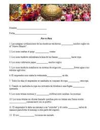 Por Vs Para Incas Making Connections Handouts Social Studies