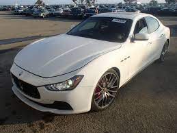 Zam57rta7e1089671 2014 White Maserati Ghibli S Q On Sale In Martinez Ca Lot 16362036 Car Auctions Maserati Ghibli Maserati