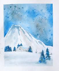 Peinture Aquarelle Facile Progressons Ensemble A L Aquarelle Peinture Aquarelle Paysage Aquarelle Aquarelle Noel