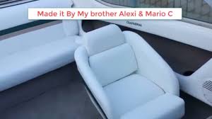 Boat interior repair & custom upholstery. Boat Interior With White And Green Marine Vinyl Boat Upholstery Youtube