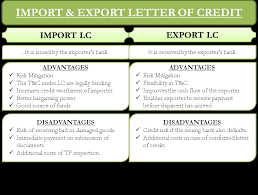 The navigation menu for exporters/importers guide. Import And Export Letter Of Credit Efinancemanagement