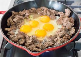 Ground Beef and Eggs Breakfast Scramble