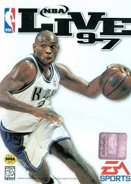 Nba Live 97 Sega Gensis On The Cover Mitch Richmond Sacramento Kings Nba Live Nba Classic Video Games