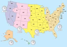 The United States Time Zone Map Large Printable Colorful With State Code Whatsanswer Time Zone Map Usa Map Time Zones