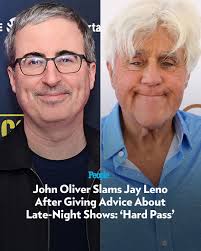 🔗: bit.ly/4onPFgI There's at least one comedian John Oliver won't take  advice from: Jay Leno. 📷: Getty