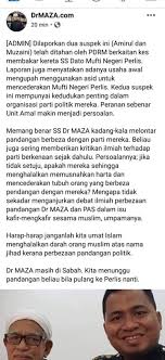 Maza memuat naik gambarnya di instagram. Admin Page Dr Maza Tidak Berakhlak Kata Ahli Parlimen Pas Ameno World