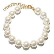 Oversized Pearl Necklace Big Pearl Necklace Pearl Necklace Outfit Pearl Necklace
