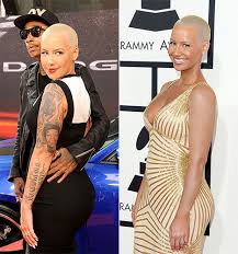 Amber Rose Covers Tattoos At 2014 Grammys See The Difference Us Weekly Amber Rose Amber Rose Style Dress Picture