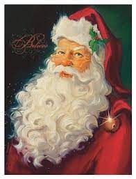 Pin By Wanda Kay Maxwell Booth On Art Santa Santa Art Santa Paintings Christmas Art