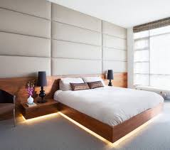 The floating design is dreamy. 9 Examples Of Beds With Hidden Lighting Underneath
