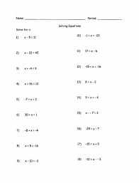 Students will learn moderate to advanced levels of algebra, geometry, trigonometry, and calculus. Algebra Equations Worksheets Year 9 Tessshebaylo