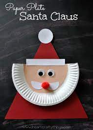 Paper Plate Santa Claus I Heart Crafty Things Christmas Crafts Santa Crafts Preschool Christmas