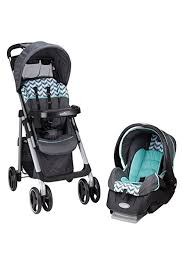 Evenflo Vive Travel System With Embrace Spearmint Spree Best Baby Strollers Car Seat And Stroller Baby Car Seats