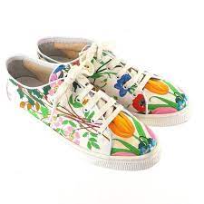 Cute birthday card or invitation. Vintage Gucci Italy 36 Us 6 Floral Pattern Canvas Rare Sneakers Shoes Nfv4800 Ebay