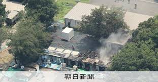 陸上自衛隊朝霞駐屯地で火災、ごみ置き場付近が燃える けが人なし