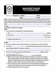 Sample letter to landlord to terminate lease in 30 days. Free 5 Sample 30 Day Notice To Vacate Forms In Ms Word Pdf