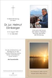 Herr Dr. jur. Helmut Dirnberger