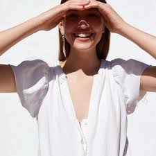 NEW ZARA WHITE RUSTIC JUMPSUIT RUFFLED SLEEVE