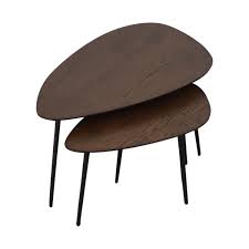 West elm nesting tables used. 55 Off West Elm West Elm Earl Grey Architect Nesting Tables Tables