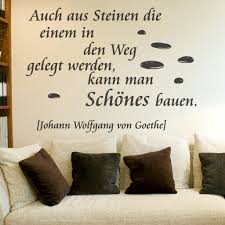 Wandtattoo Spruch Zitat Auch Aus Steinen Goethe