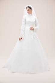 dreamon for oleg cassini dantel yaprak islemeli trompet kol a kesim pileli tesettur gelinlik 1 gelinlik moda stilleri the dress
