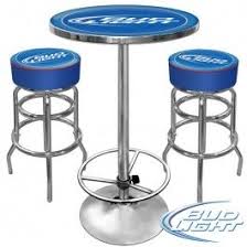 Bud Light Pub Combo Bar Stools Table Officially Licensed Bud Light Bar Furniture Bar Table And Stools Bar Stools Bar Stools With Backs