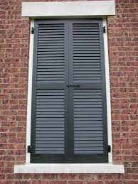 Fake window with closed shutters. Exterior Shutters Shutter Images From Sunbelt Shutters Shutters Exterior Fake Window False Window