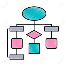 Diagram Flow Chart Connection Empty Vector Illustration