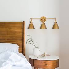 Shop for gold wall sconces and the best in modern furniture. Mid Century Modern Linear 3 Light Bathroom Vanity Light Wall Sconces On Sale Overstock 33311757