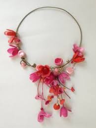 Kolie Syrma 2 Silk Jewelry Fabric Jewelry Textile Jewelry