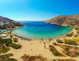 Syros ia a beautiful island off the normal tourist track. Galissas Beach Syros Greece