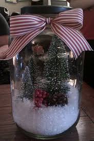 Winter Pickle Jar Pickle Jar Crafts Crafts With Glass Jars Christmas Jars