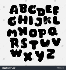Bubble letters in printable format. Black Bubble Alphabet Setvector Fontgraffiti Font Stock Vector Royalty Free 1627122553