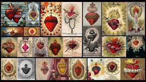 Maybe you would like to learn more about one of these? Sacred Heart Heart Collage Jesus Christ Cross Cover Art Religious Wallpapers Hd Desktop And Mobile Backgrounds