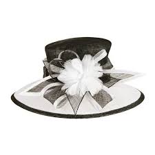 Black And White Hat Black And White Sinamay Hat Sinamay Hats Black And White Hats Church Hats