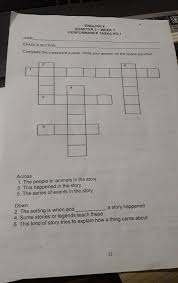 We did not find results for: Complete The Crossword Puzzle Write Your Answer On The Space Provided Across1 The People Or Animals Brainly Ph