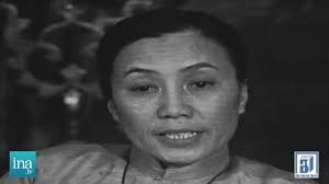 Bà Nguyễn Thị Bình trả lời phỏng vấn bên lề Hội nghị Pari 1972