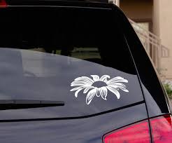 There are no nails or hammers needed, and decals work well for every room, including children's rooms and living areas. Daisy Flower Floral Wall Car Decal Sticker Big Or Small In 2021 Cute Car Decals Car Decals Stickers Car Sticker Design