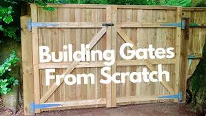For example, a short and simple manually operated metal driveway gate offers only the most basic security when it's closed and locked. How To Build A Wooden Gate Diy Youtube