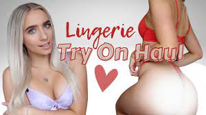 Erotic lingerie try on