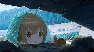 2385 x 1800 jpeg 495 кб. Cute Anime Girl Loli Raining Curious Expression Hoodie Anime Hd Wallpaper Peakpx