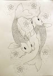 Black And White Realism Koi Tattoo Pisces Tattoo Outline By Kelseysparrow67 On Deviantart Koi Fish Drawing Pisces Tattoo Designs Fish Drawings
