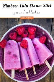 Himbeer Chia Eis Am Stiel Rezept Eis Am Stiel Lebensmittel Essen Rezepte