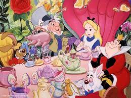 These must be from the dinner menu. 13 Necessities For An Alice In Wonderland Mad Tea Party Hellogiggles