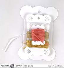 Floss Bobbins Die Embossed Paper Bobbins Paper Cards