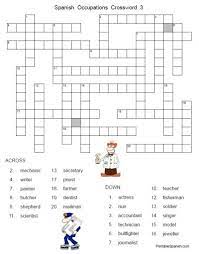 These crossword puzzles in spanish are great for learning spanish online. Occupations In Spanish Crossword Puzzle Answer Key Free From Printablespanish Com Spanish Learning Activities Spanish Classroom Activities Learning Spanish