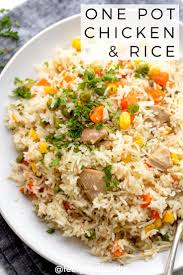 One Pot Chicken And Rice Recipe Healthy Feelgoodfoodie Recipe In 2020 Ground Pork Recipes Chicken Dinner Recipes