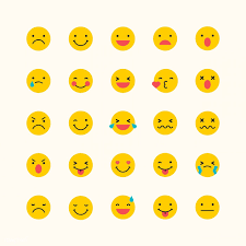 Download Premium Vector Of Round Yellow Emoticon Set Isolated On Beige Emoticon Beige Background Beige