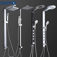 Anda cukup menambahkan wastafel, shower kamar mandi dan closed serta beberapa properti pelengkap lainnya dengan posisi yang menarik. Gappo Kamar Mandi Shower Sistem Set Mandi Shower Wall Mounted Tap Keran Mixer Dinding Set Air Terjun Panel Abs Pijat Ga2401 Massage Massages Massage Shower Panelmassage T Aliexpress